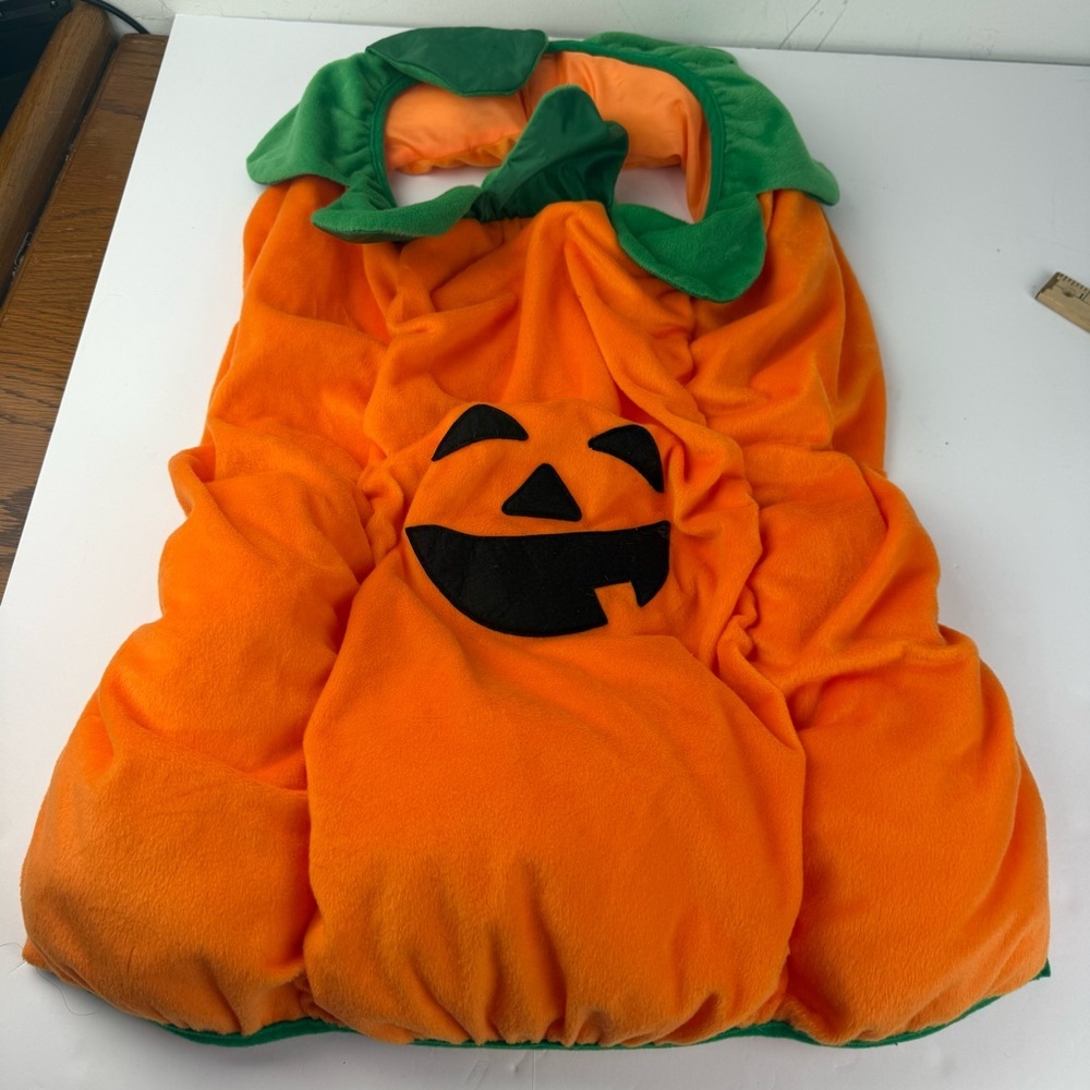 Dog Pumpkin Jack-O-Lantern Costume XXL Halloween Top Paw
